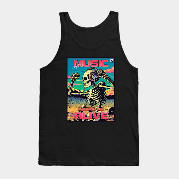 Music Keeps Me Alive Tank Top by cloudlanddesigns